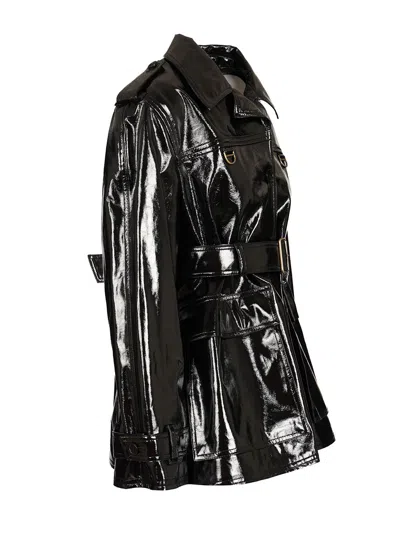 Chloé Belted Coated Cotton-canvas Jacket