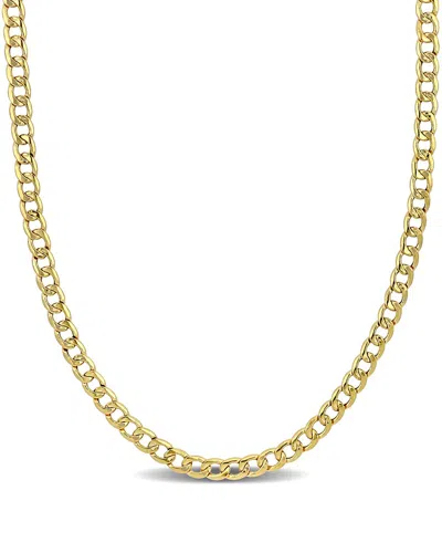 Italian Gold 14k  Curb Link Chain Necklace