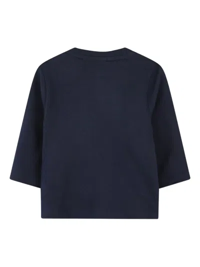 Bosswear Logo-print Long-sleeve T-shirt In Blue