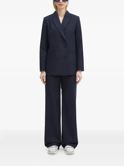 Apc Navy Margaret Trousers In Black