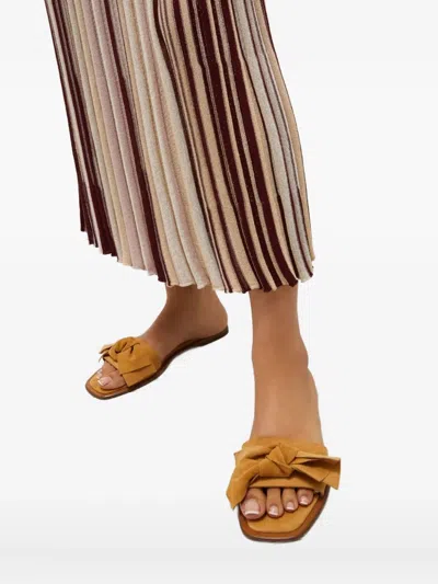 Marella Suede Flat Sandals In Multi