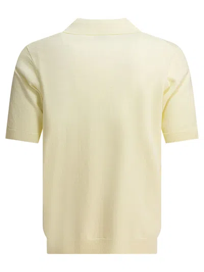 Norse Projects Leif Cotton Linen Polo Polo Shirts Yellow