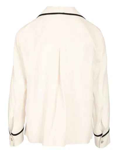 's Max Mara Linen Shirt Shirts White In Neutral