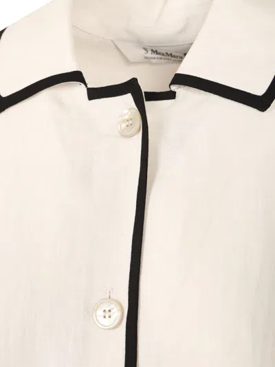 's Max Mara Linen Shirt Shirts White In Neutral