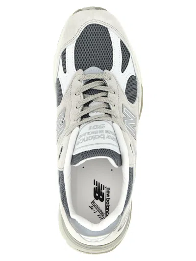 New Balance Uk 991v2 Sneakers With Mesh And Suede In Gray