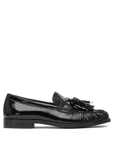 Alohas Marietta Onix Black Leather Loafers Loafers & Slippers Black
