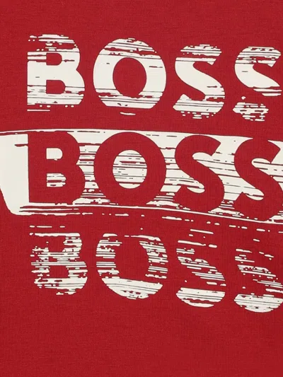 Bosswear Graphic-print Long-sleeve T-shirt In Red