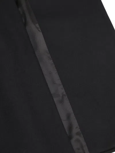 Apc Double-breasted Wool Coat In Black