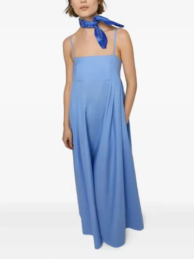 Iblues Cotton Sleeveless Dress In Blue