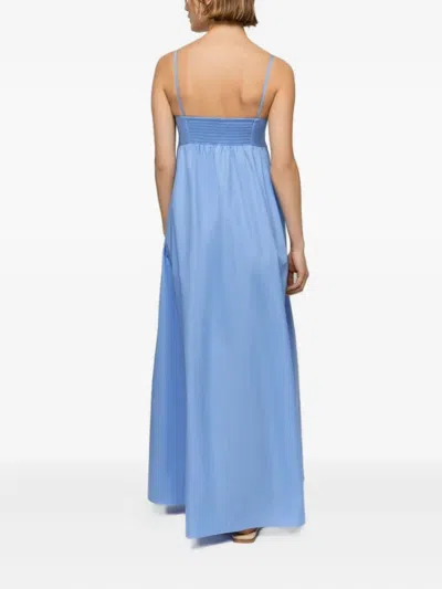 Iblues Cotton Sleeveless Dress In Blue