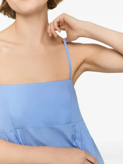 Iblues Cotton Sleeveless Dress In Blue
