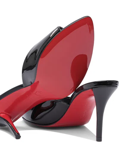 Christian Louboutin Miss Z Mule 80 Patent/lining Heeled Shoes Black