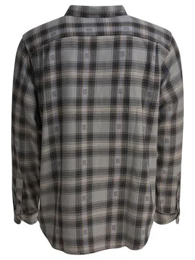 Stussy Ex Files Plaid Shirt In Gray