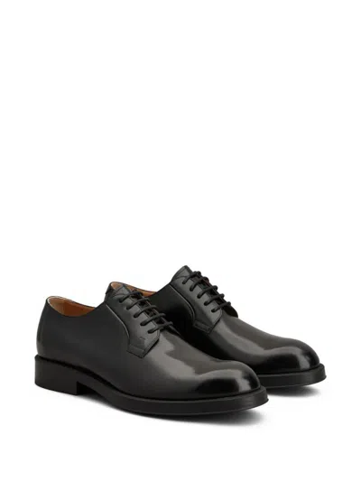 Tod's Almond Toe Leather Derby Shoes
