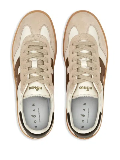 Hogan Cool Smooth And Suede Leather Sneakers Shoes In Multi