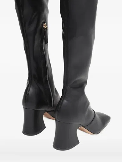Chloé Janis Patent Leather Over-the-knee Boots In Black