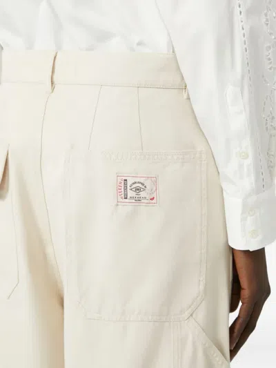 Weekend Max Mara High-waisted Cargo Trousers In Neutral