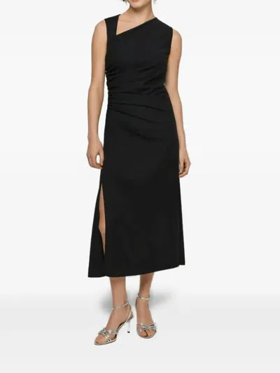 Iblues Asymmetric Dress In Black