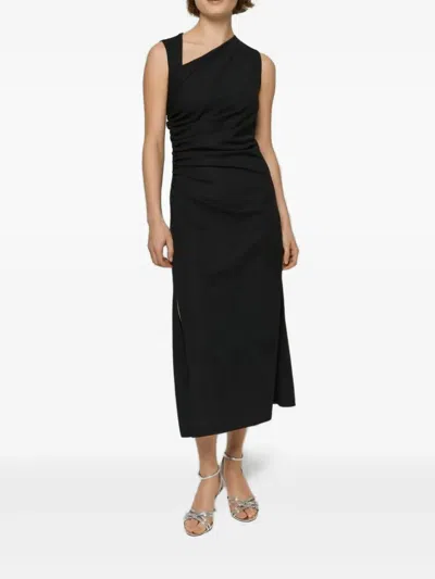 Iblues Asymmetric Dress In Black