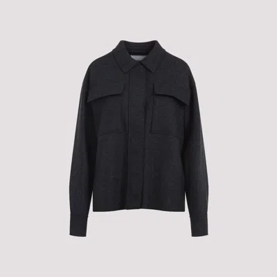 Jil Sander Shirt-style Casual Jacket In Blue