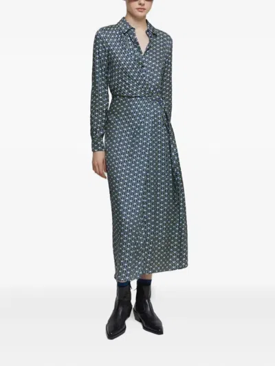 Iblues I Blues Magical Dress Blue In Gray
