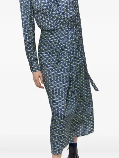 Iblues I Blues Magical Dress Blue In Gray