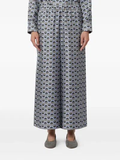 Weekend Max Mara Tortona Long Trouser Light Blue In Gray