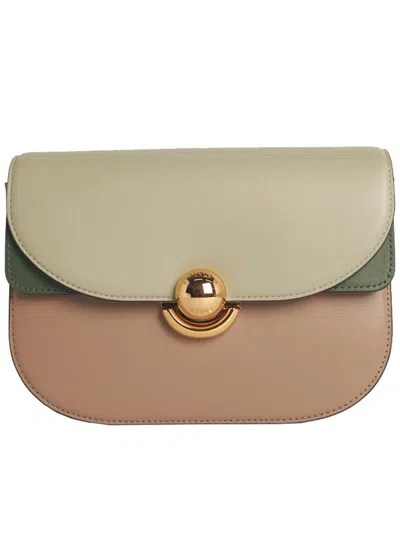 Furla Small Crossbody Bag In Multicolored Leather In Multi