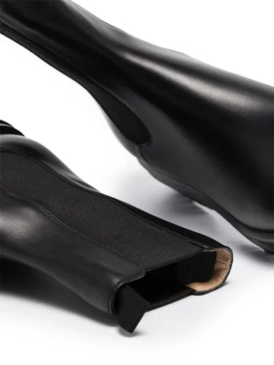Gianvito Rossi Chester Leather Chelsea Boots In Black