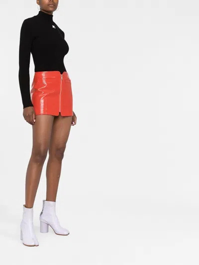 Courrèges Re-edition Rib Knit Mockneck Sweater
