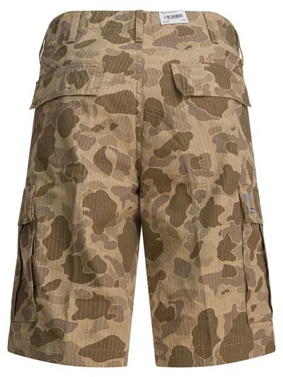Carhartt Cargo Shorts Featuring Multiple Pockets In Brown