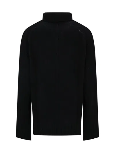 Zadig & Voltaire Womens Noir Alma Turtleneck Oversized Wool Jumper In Black