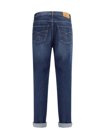 Brunello Cucinelli Men Straight Jeans In Blue