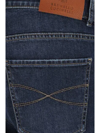 Brunello Cucinelli Men Straight Jeans In Blue