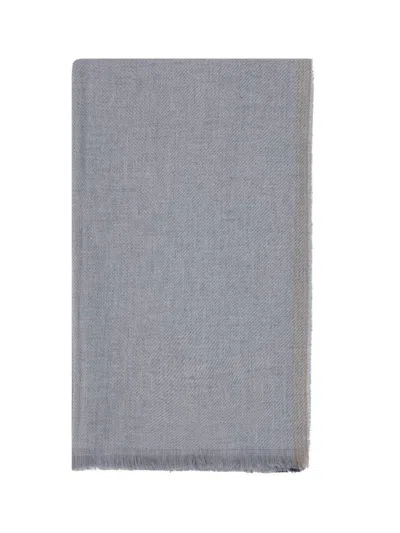 Brunello Cucinelli Scarves In Gray