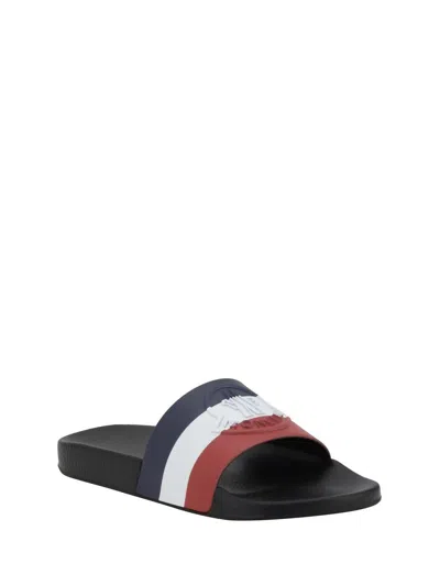 Moncler Men Logo Slippers In Multi