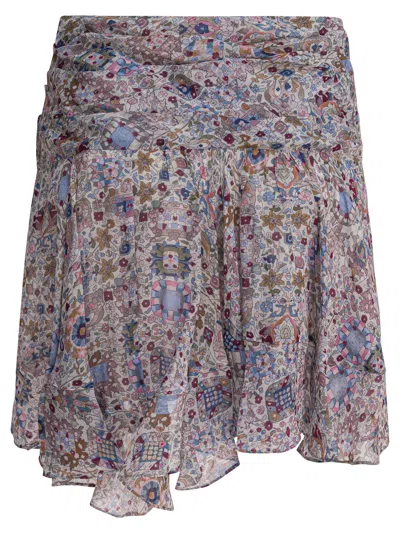 Isabel Marant Étoile Patterned Asymmetric Mini Skirt