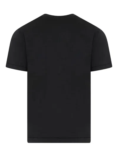 Stone Island Crew Neck Short Sleeves In Black