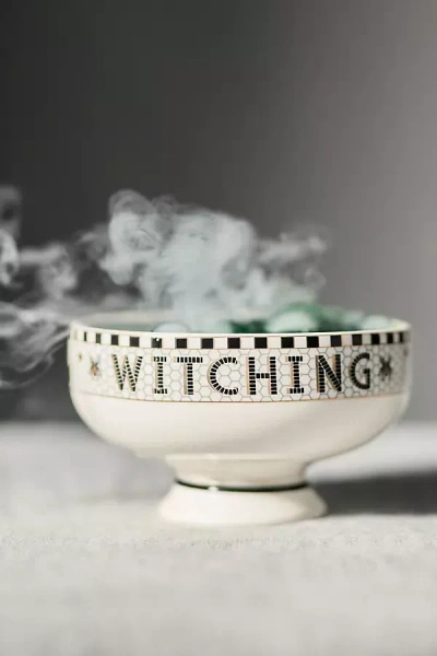 Anthropologie The Bistro Tile Stoneware Nut Bowl: Halloween Edition