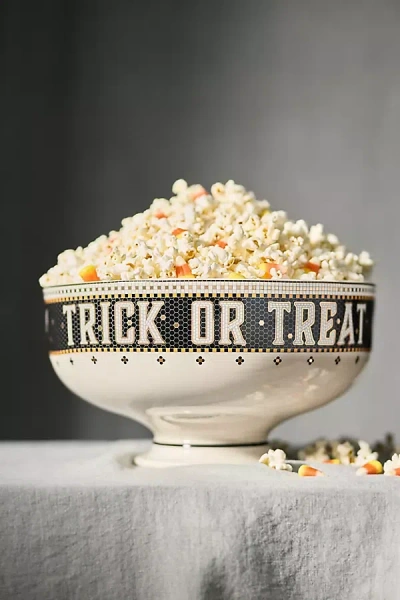 Anthropologie The Bistro Tile Stoneware Candy Bowl: Halloween Edition