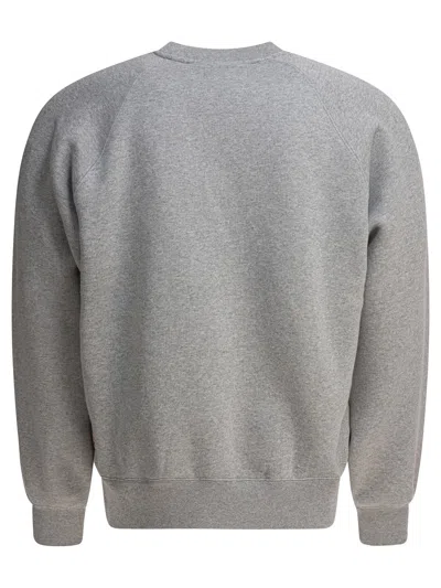 Stussy Basic Crewneck Sweatshirt In Gray