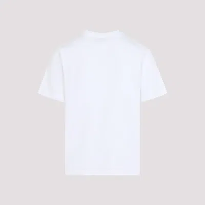 Casablanca White Crewneck T-shirt With Logo On The Front