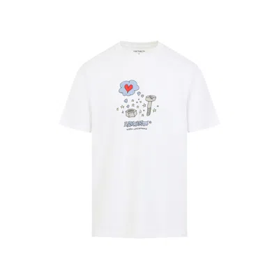 Carhartt Mens White Work Life Graphic-print Cotton T-shirt Xl