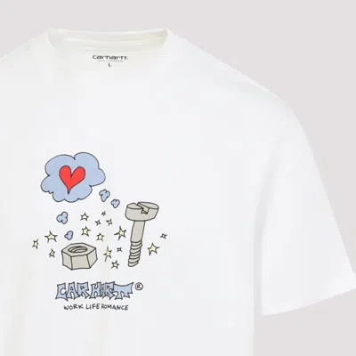 Carhartt Mens White Work Life Graphic-print Cotton T-shirt Xl