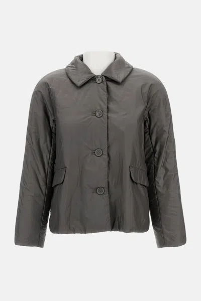 Max Mara The Cube Grey Polyester Greens Padded Jacket In Multi