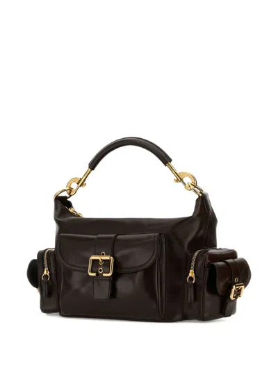 Chloé Chocolate Leather Camera Bag Handbag In Brown