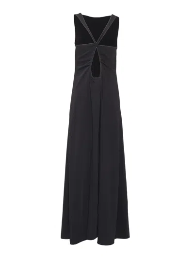 P.a.r.o.s.h Maxi Dress With Unique Cut-out Detail