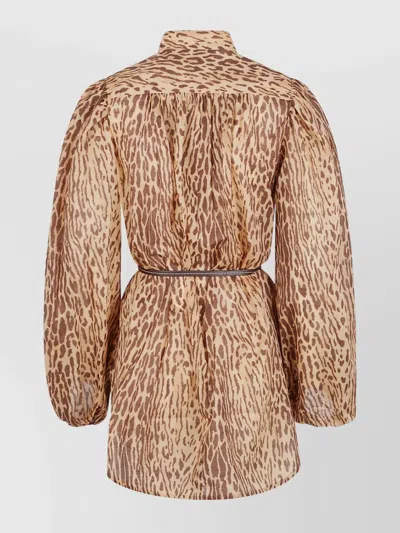 Zimmermann Cascadian Tunic In Brown