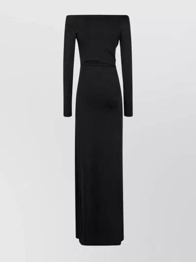 Victoria Beckham Midi Dress In Black
