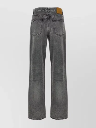 Haikure Grey Flanel Jeans Belt Loops In Gray